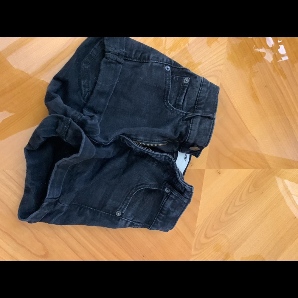Garage denim shorts black